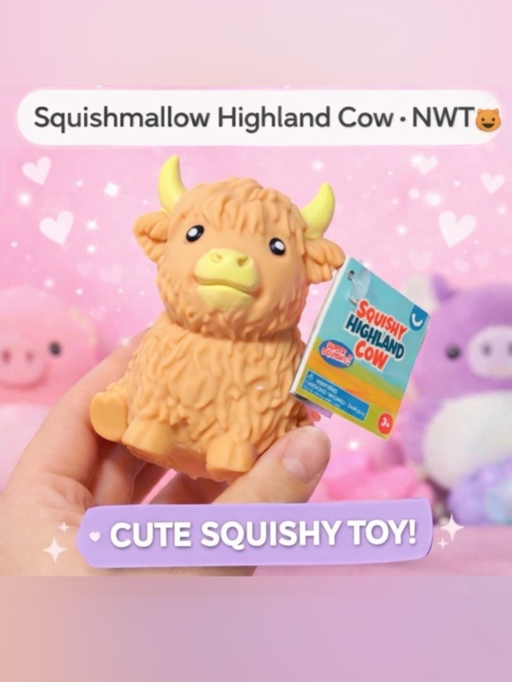 Mini Squishy Highland Cow - Viral - TikTok